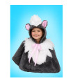 Karnevalový kostým kočka - pelerína s kapucí