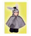 Karnevalový kostým osel - pelerína s kapucí
