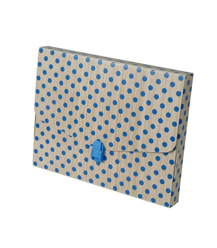 Box na spisy A4 s modrým puntíkem, 1 ks
