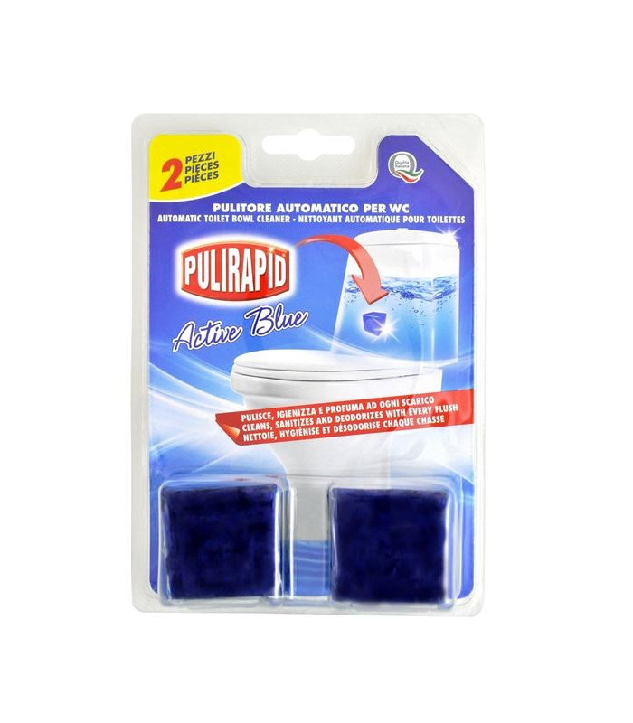 Tablety do nádrže WC Pulirapid Active Blue, 2 ks