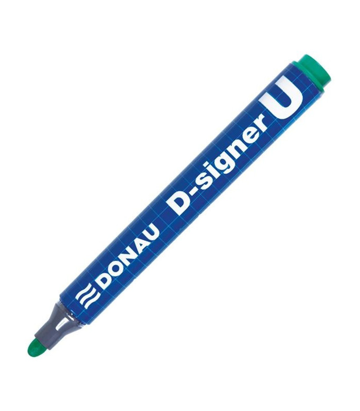 Permanentní popisovač Donau D-Signer - kulatý hrot, zelený