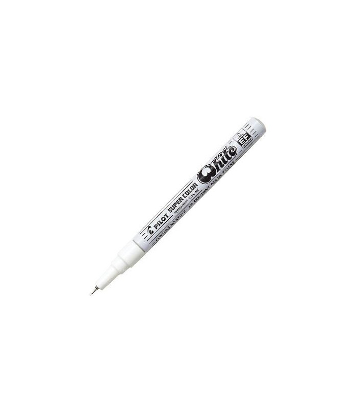 Lakový popisovač Pilot Super Color EF, bílý