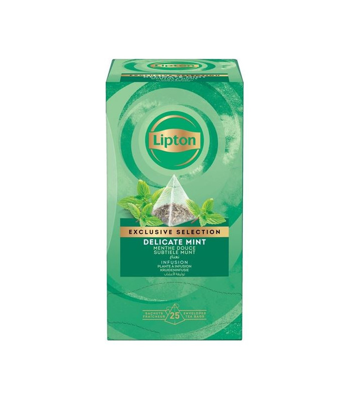 Bylinný čaj Lipton Exclusive - máta, 25 ks