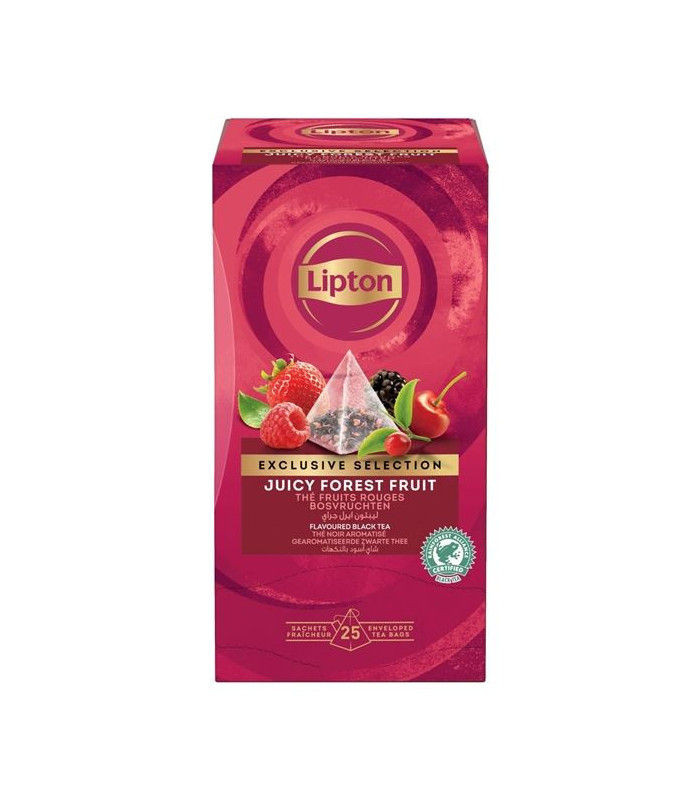 Černý čaj Lipton Juicy Forest Fruit, 25 x 1,7 g