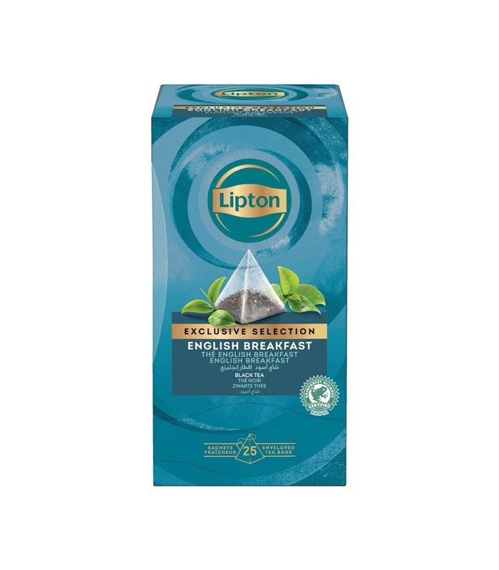 Černý čaj Lipton English Breakfast, 25 x 2 g
