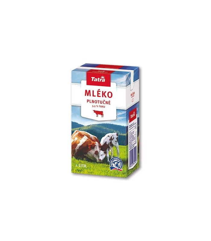 Trvanlivé mléko 3,5 % plnotučné, 1 l