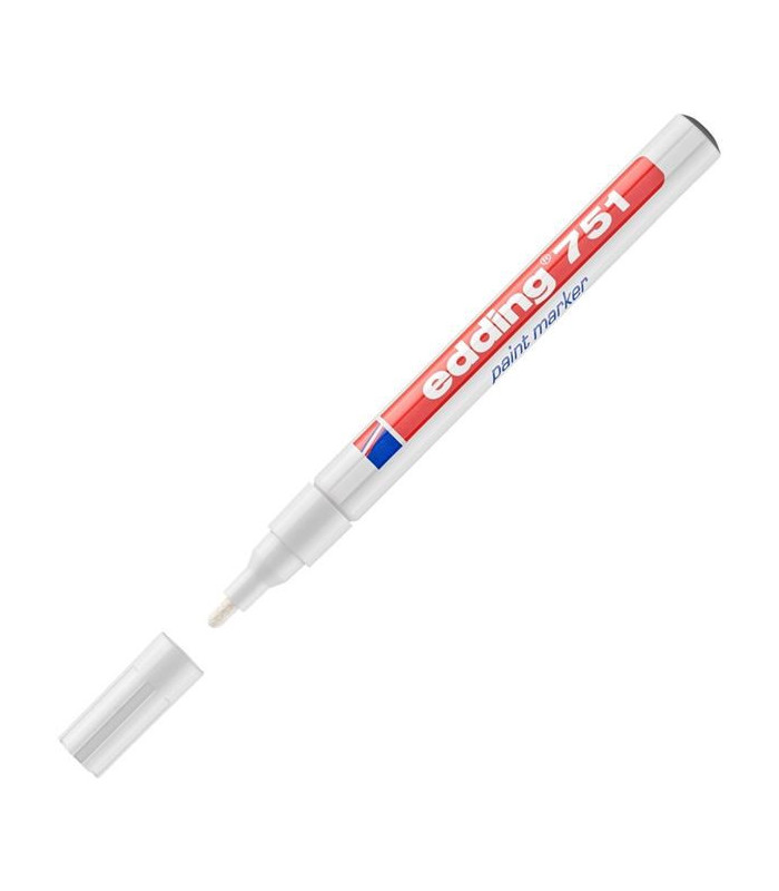 Lakový popisovač edding 751, bílý