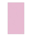 Papírové rozlišovače Donau - 1/3 A4, 235 x 105 mm, světle růžové, 100 ks