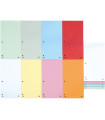 Papírové rozlišovače Donau,1/3 A4, papír, 100 ks, mix barev