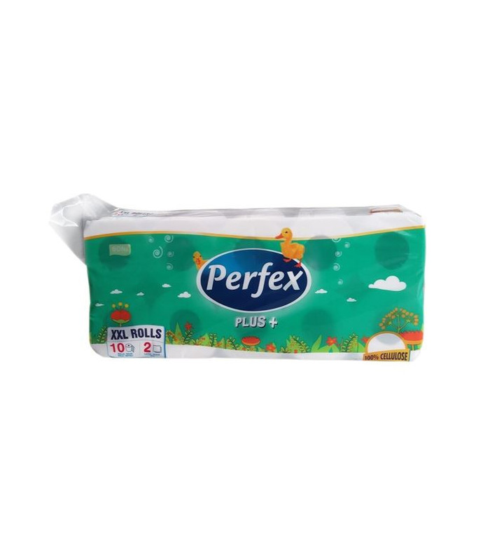Toaletní papír Perfex Plus 10, 2vrst., celulóza