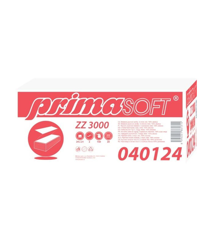 Papírové ručníky Z Prima Soft, 2vr., 20x 150 ks