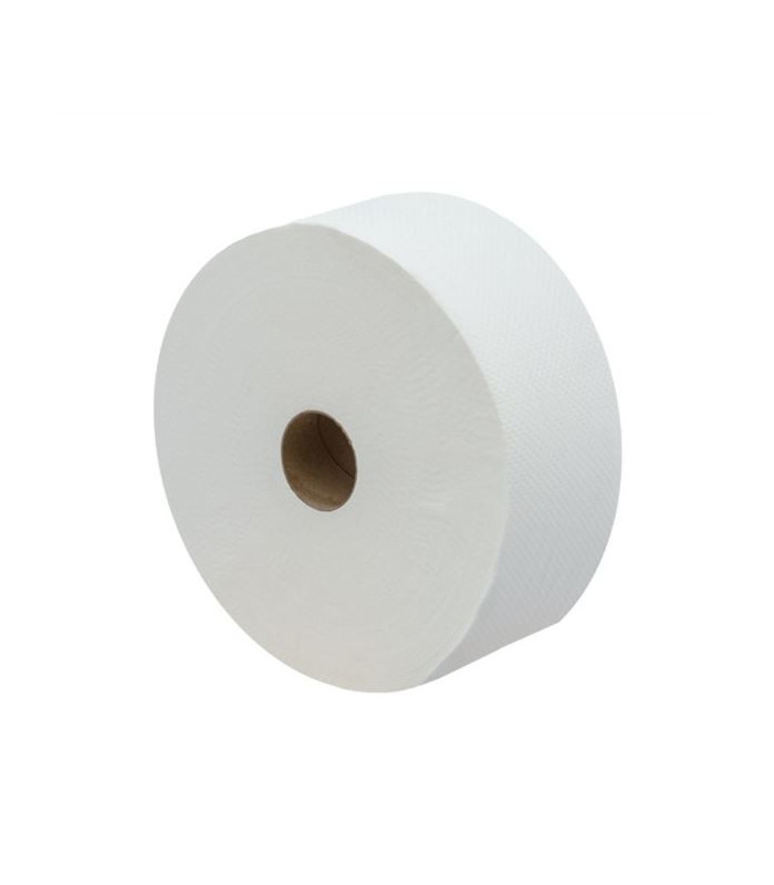 Toaletní papír jumbo - 2vrstvý, recykl, bílý, 260 mm, 230 m, 6 rolí