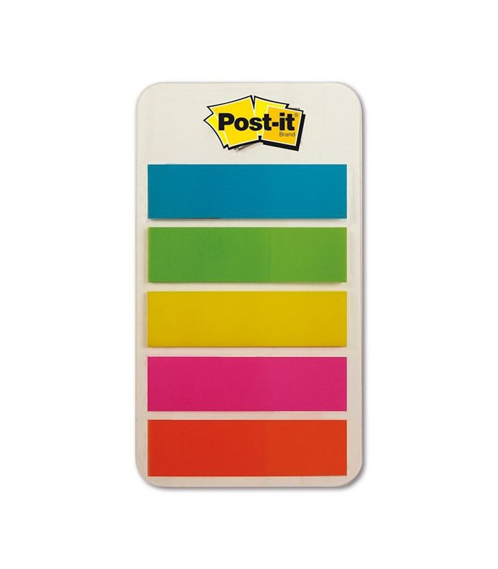 Záložky Post-it, 12,5 × 43,7 mm, mix 5 barev