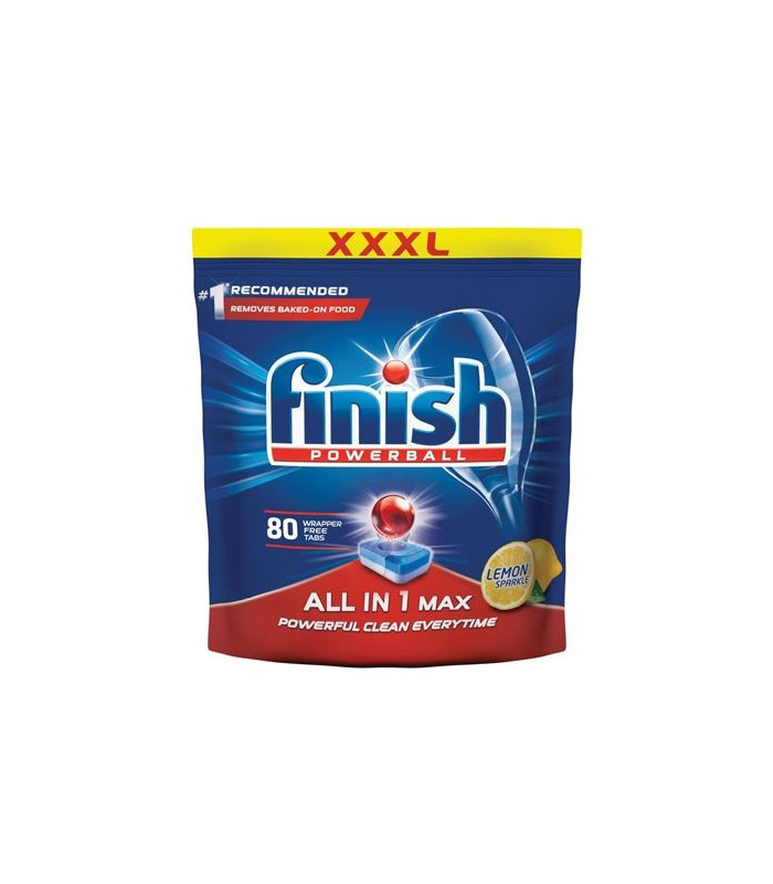Tablety do myčky Finish All in 1 lemon, 80 ks