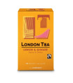 Bylinný čaj London Tea podporující imunitu - citron & zázvor, Fairtrade, 20 x 2g