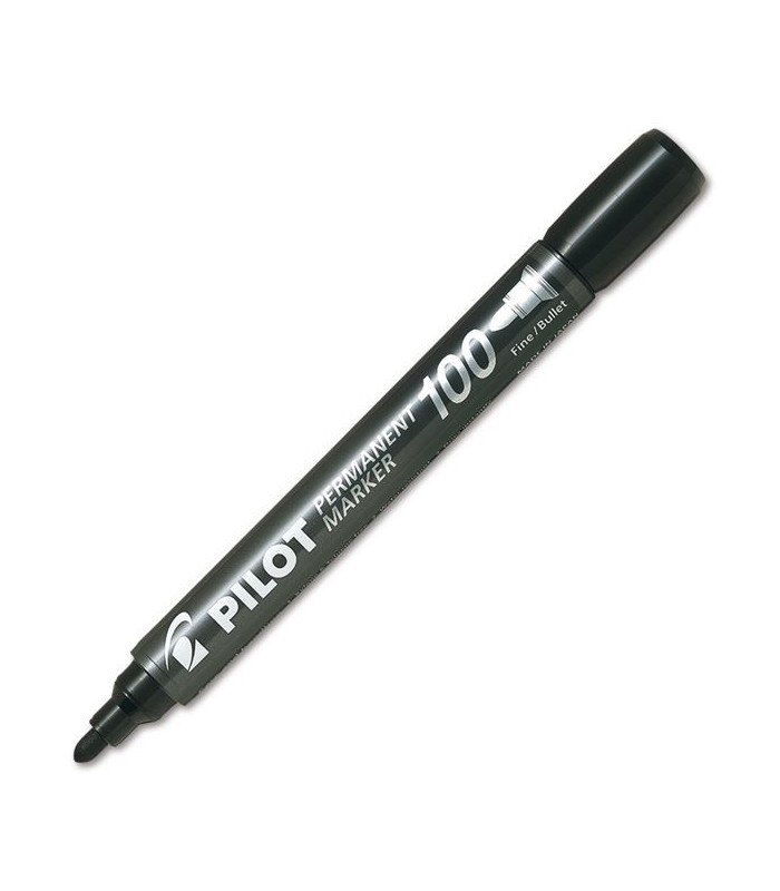 Permanentní popisovač Pilot 100, kulatý, černý