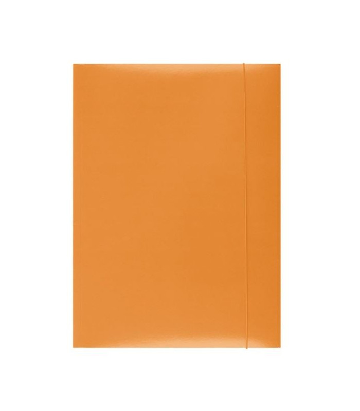 Papírové desky s gumičkou - A4, oranžové, 1 ks