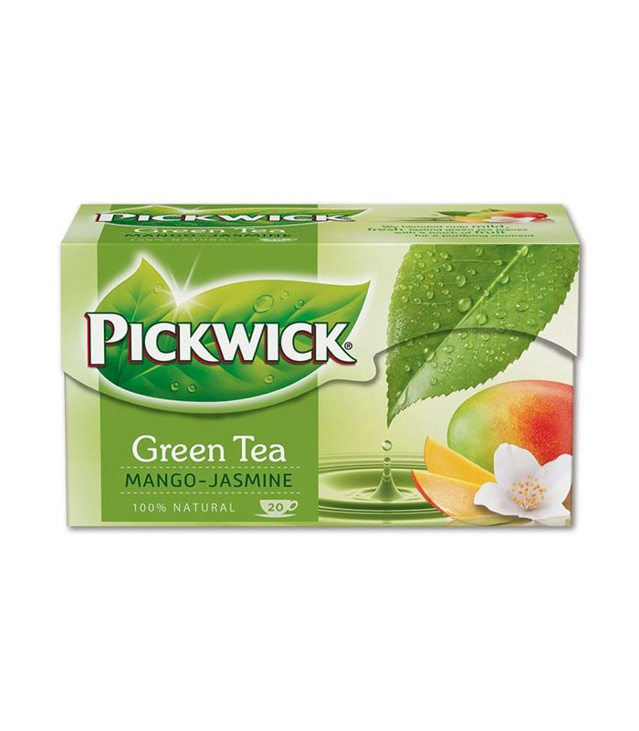 Zelený čaj Pickwick s mangem a jasmínem, 20x 1,5 g