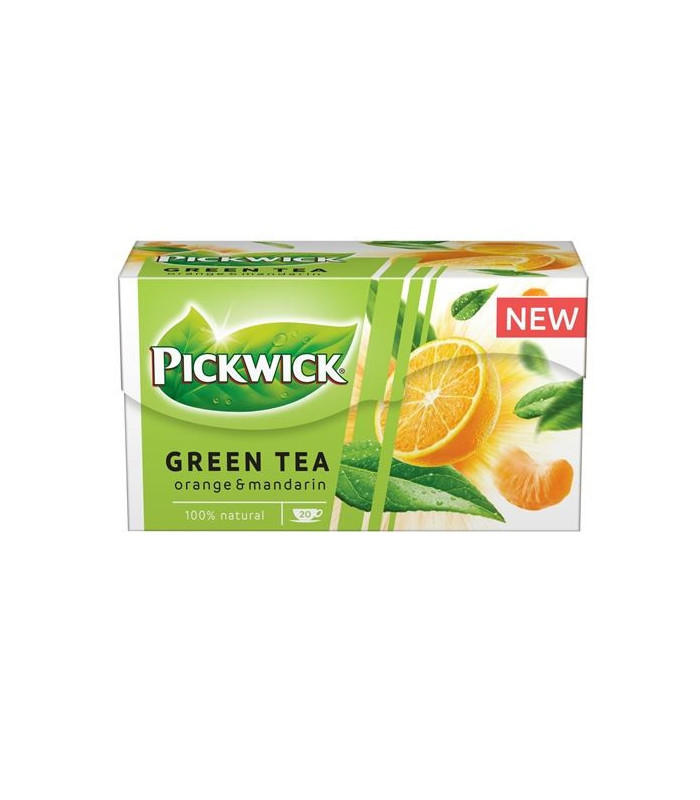 Zelený čaj Pickwick Pomeranč&mandarinka, 20x 1,5 g