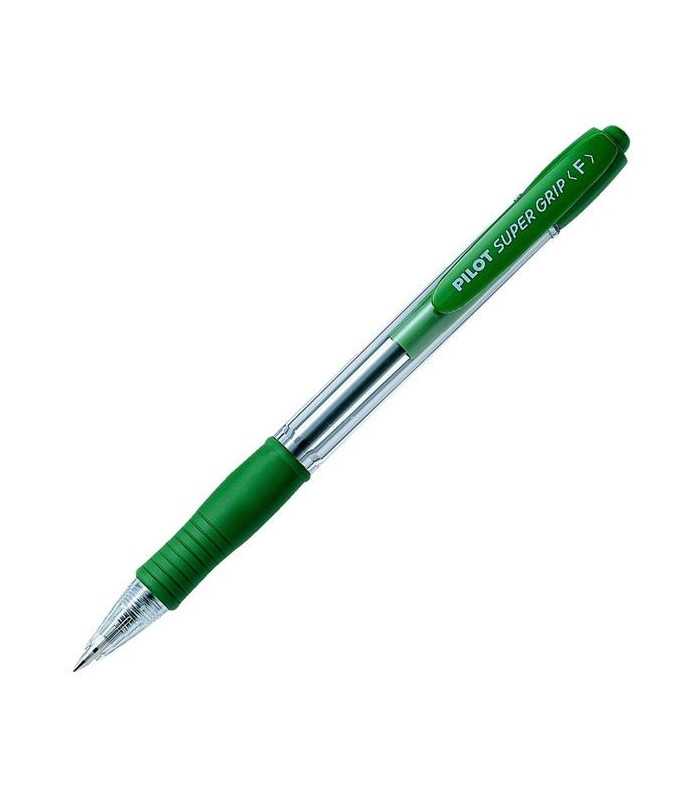 Kuličkové pero Pilot Super Grip - zelená náplň, 0,22 mm