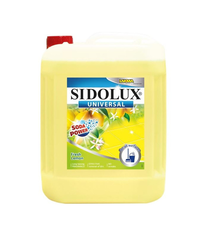 Prostředek na podlahy Sidolux, Fresh lemon, 5 l