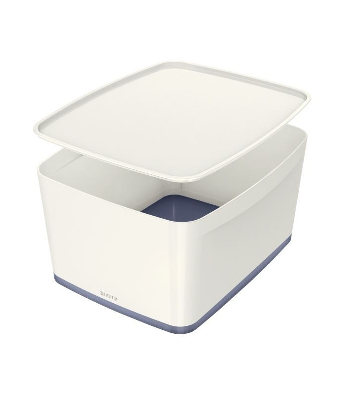 Úložný box s víkem Leitz MyBox, vel. L bílá/šedá