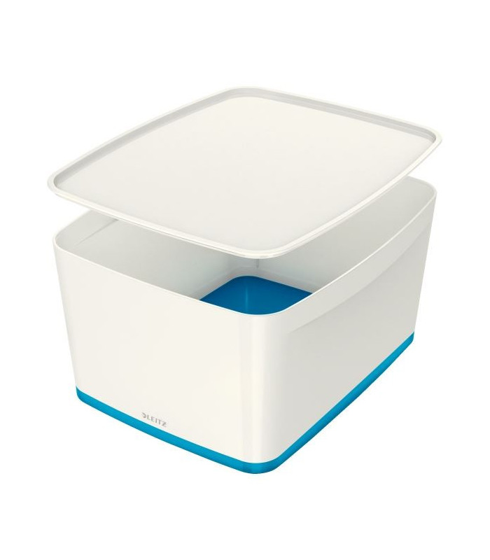 Úložný box s víkem Leitz MyBox, vel. L bílá/modrá