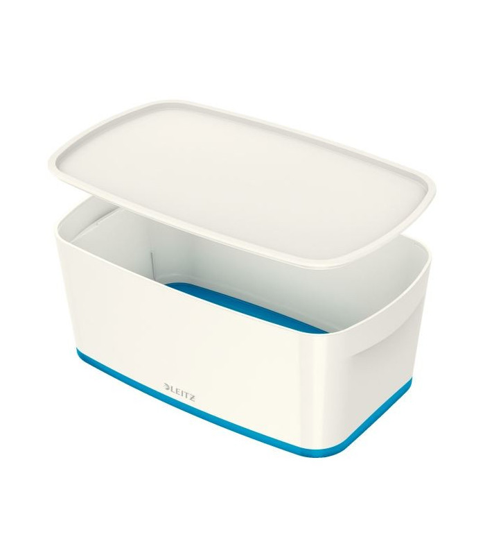 Úložný box s víkem Leitz MyBox, vel. S bílá/modrá