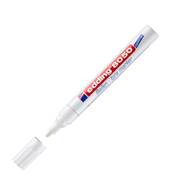 Popisovač na gumové povrchy edding 8050, bílý