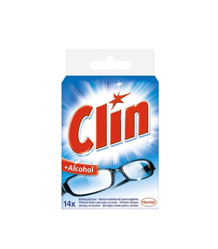 Čisticí ubrousky na brýle Clin, 14 ks