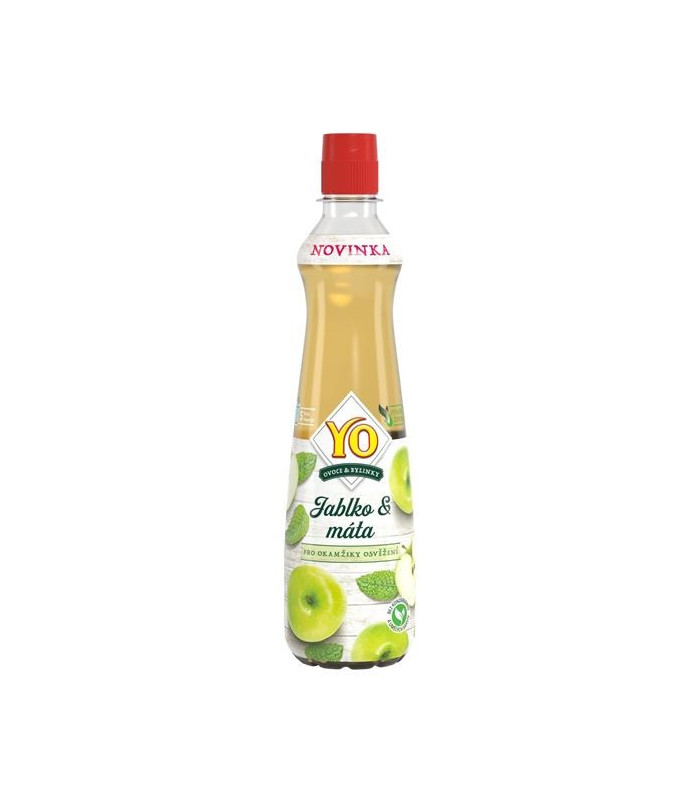Sirup YO jablko a máta, 0,7 l