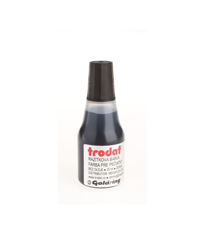 Razítková barva Trodat, 25 ml, černá