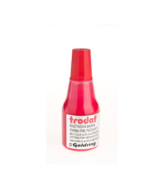 Razítková barva Trodat, 25 ml, červená