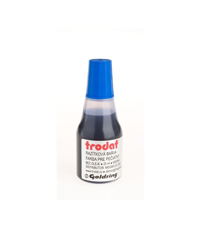 Razítková barva Trodat, 25 ml, modrá