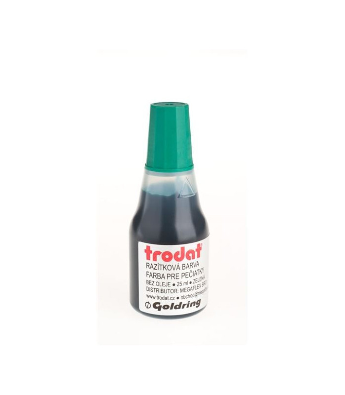 Razítková barva Trodat, 25 ml, zelená