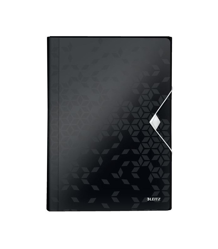 Aktovka s přihrádkami Leitz WOW - A4, černá, 6 přihrádek
