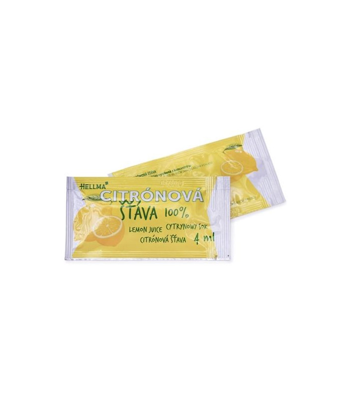 Citronová šťáva Hellma v sáčku,100x 4 ml
