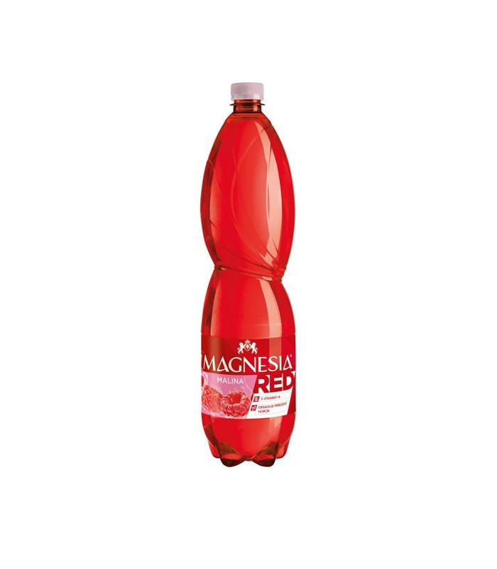 Minerální voda Magnesia Red - malina, jemně perlivá, 6x 1,5 l