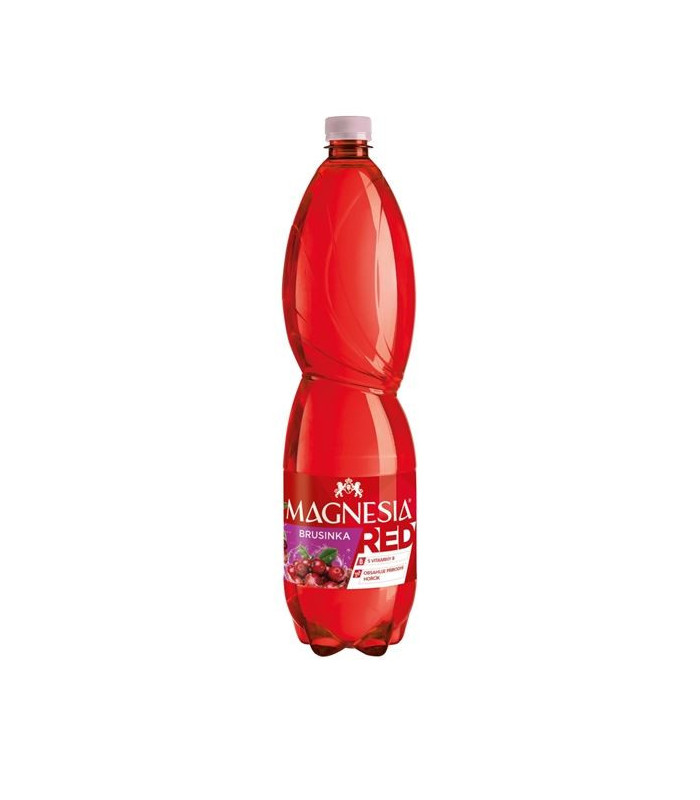 Ochucená voda Magnesia RED brusinka, 1,5 l,bal6ks