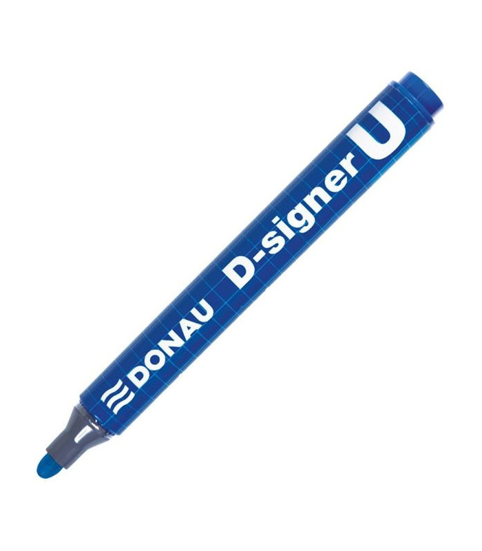 Popisovač permanentní Donau D-Signer - modrý