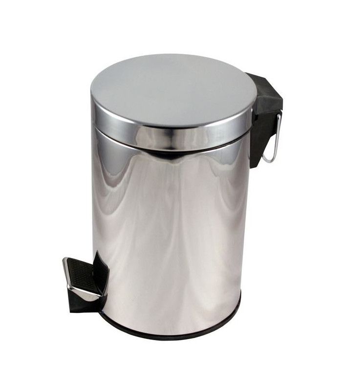 Nášlapný odpadkový koš chromový, 5 l