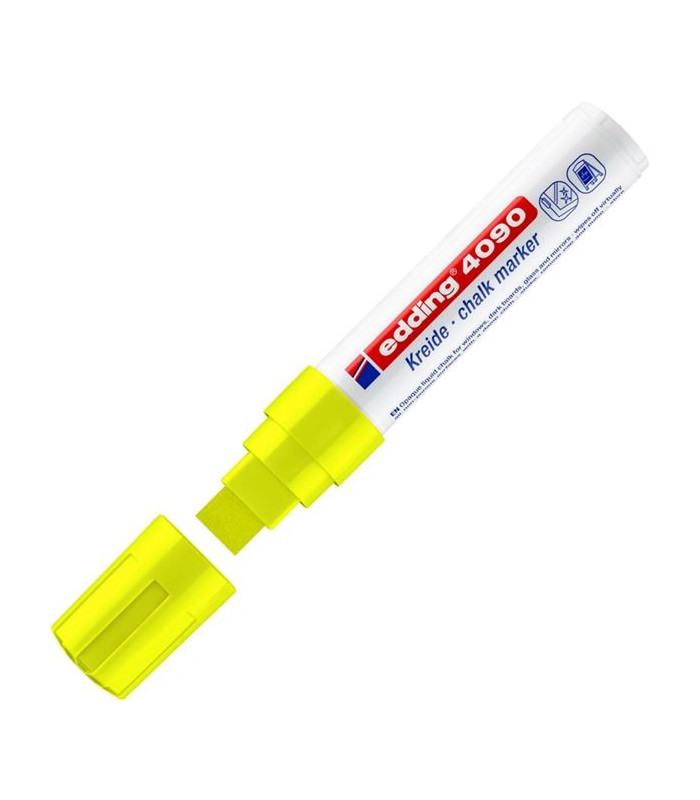 Křídový popisovač na sklo edding 4090, neon. žlutý
