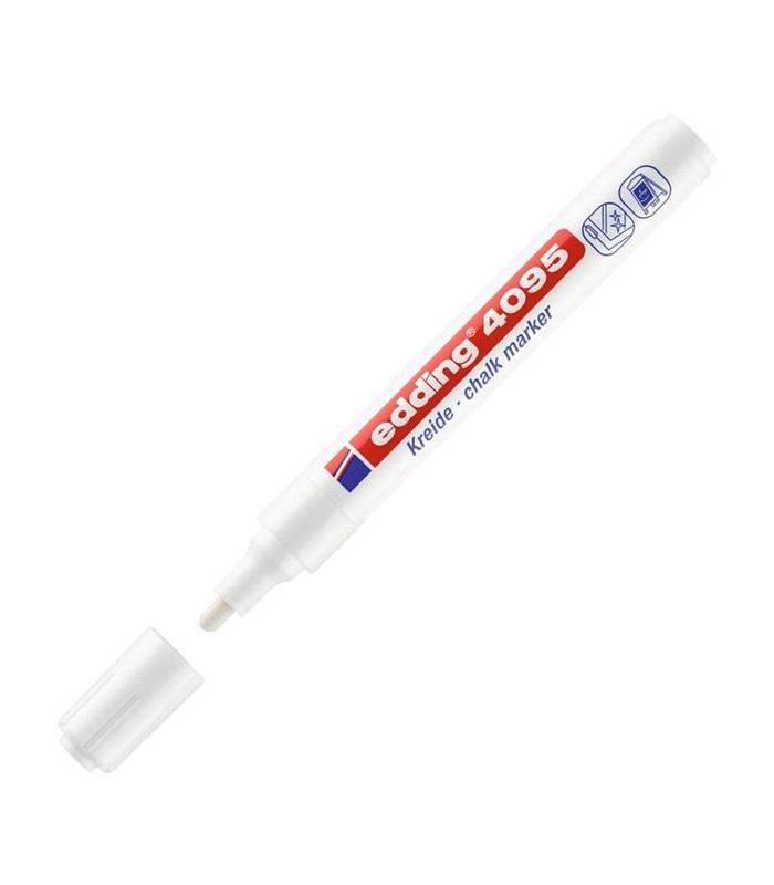 Křídový popisovač na sklo edding 4095, bílý