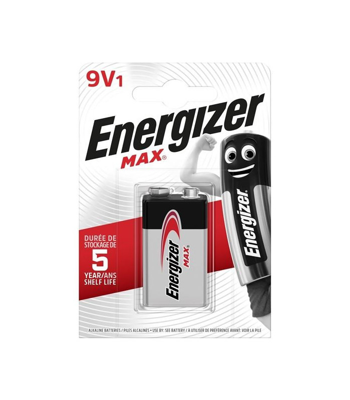 Alkalické baterie Energizer Max 9 V, 1 ks