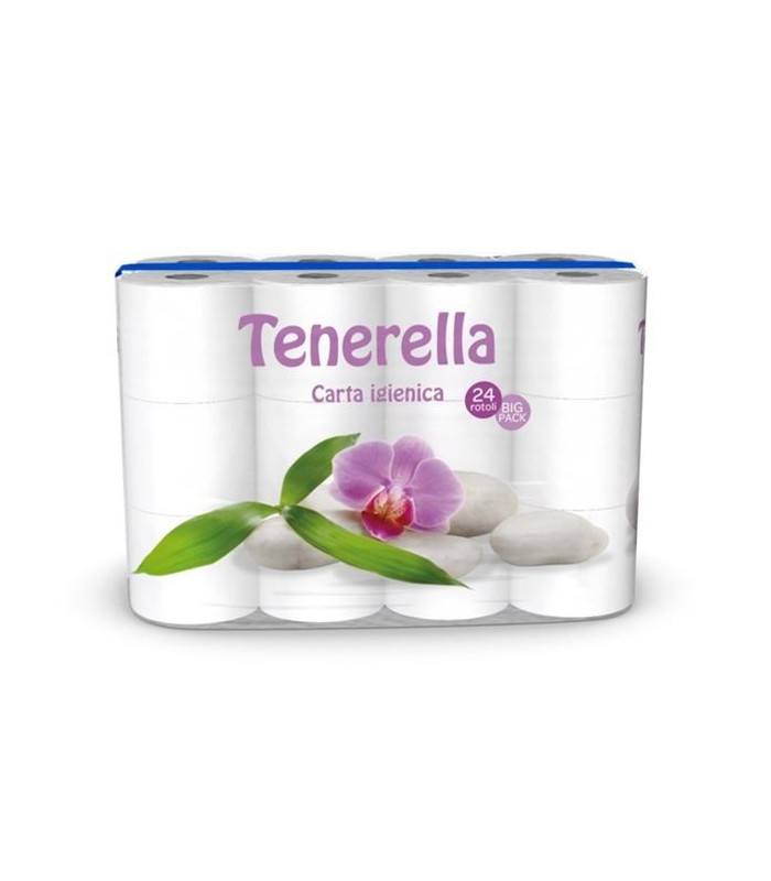 Toaletní papír Tenerella Soft, 2vrstvý, 24 rolí