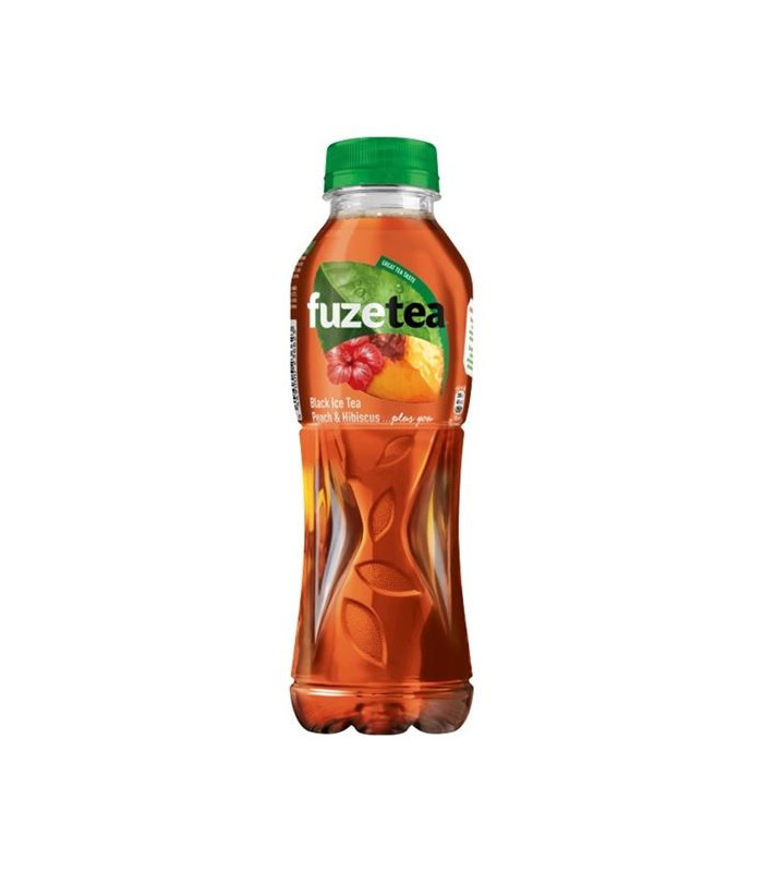 Ledový čaj Fuze Tea, černý s broskví, 0,5 l