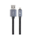 Datový kabel Gembird USB 2.0 opletený, 1,8m, černý