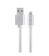 Datový kabel Gembird USB 2.0 oplet.,1,8m, stříbrný