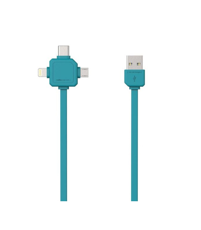 Kabel USB Powercube 2.0 - USB A M- USB C, modrý