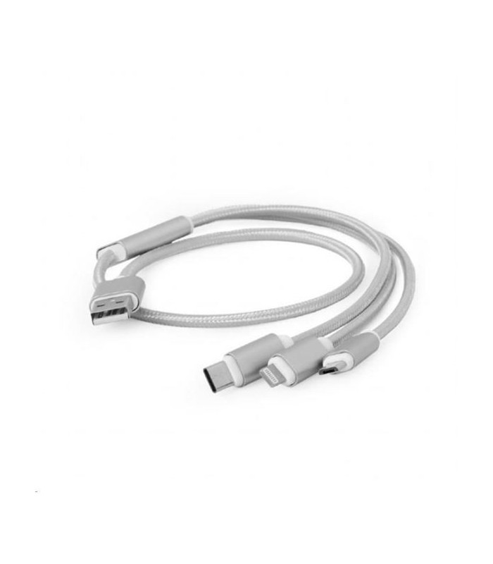 Datový kabel Gembird - USB Micro B + Type-C, 1m